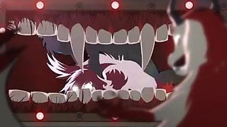 Wet Grins. Furry hentai animation by Skashi95