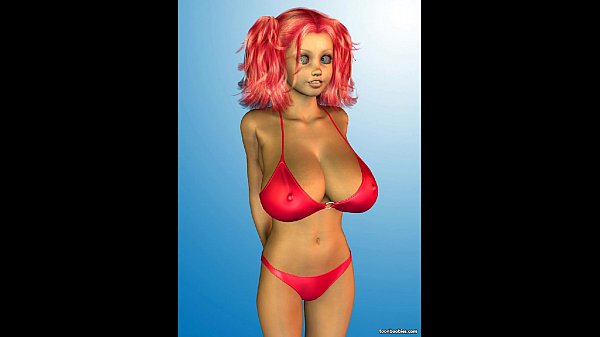 3D Bikini Babe with Huge Tits